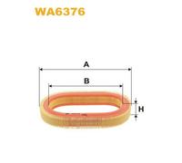 WA6376 FILTRO ARIA PER VW Derby 86 0.9 29 KW 40 CV