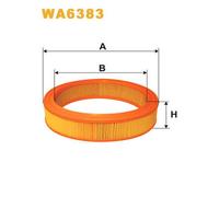 WA6383 FILTRO ARIA PER Saab 96 1.5 V4 50 KW 68 CV