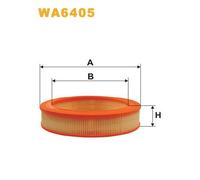 WA6405 FILTRO ARIA PER Ford Zephyr IV 3.0 94 KW 128 CV