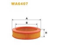 WA6407 FILTRO ARIA PER Ford Capri III GECP 2.0 64 KW 87 CV
