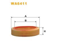 WA6411 FILTRO ARIA PER Renault Super 5 Cass/Coda Spiov S40 1.2 44 KW 60 CV