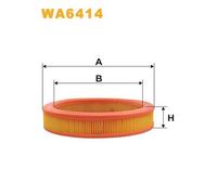 WA6414 FILTRO ARIA PER Fiat X 1/9 128 1.5 63 KW 85 CV