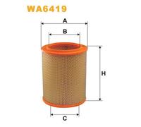 WA6419 FILTRO ARIA PER Renault 11 B/C37 1.4 Turbo 85 KW 115 CV
