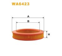 WA6423 FILTRO ARIA PER Nissan Cherry II Coup N10 1.3 44 KW 60 CV