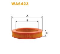 WA6423 FILTRO ARIA PER Nissan Cherry II Coup N10 1.3 44 KW 60 CV
