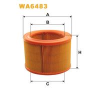 WA6483 FILTRO ARIA PER Peugeot 306 2 VOL. CODA S. 7A 7C N3 N5 1.9 D 50 KW 68 CV