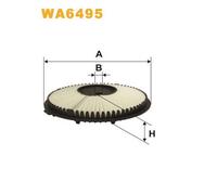 WA6495 FILTRO ARIA PER Proton Saga Tre Volumi 1.5 12V 67 KW 91 CV