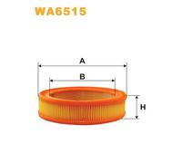 WA6515 FILTRO ARIA PER Austin 1000-Series MK II 1100 32 KW 44 CV