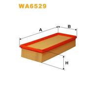 WA6529 FILTRO ARIA PER Renault Espace III JE0 2.2 12V TD 83 KW 113 CV