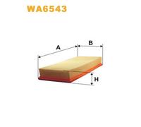 WA6543 FILTRO ARIA PER Audi A6 4A2 S6 Plus quattro 240 KW 326 CV