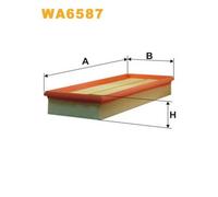 WA6587 FILTRO ARIA PER Mercedes Classe E T-Model S211 E 350 CGI 215 KW 292 CV