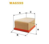 WA6595 FILTRO ARIA PER Nissan Bluebird Sylphy II G11 1.6 75 KW 102 CV