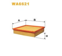 WA6621 FILTRO ARIA PER Vauxhall Omega (B) Tre Volumi V94 3.0 V6 155 KW 211 CV