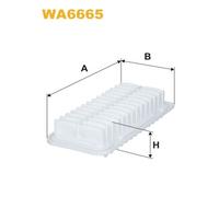 WA6665 WIX FILTERS Filtro aria per DAIHATSU,GREAT WALL,NISSAN,SUBARU,TOYOTA