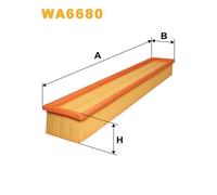 WA6680 WIX FILTERS Filtro aria per MERCEDES-BENZ