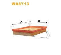 WA6713 FILTRO ARIA PER Kia Magentis GD MS 2.0 100 KW 136 CV