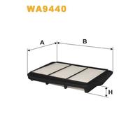 WA9440 WIX FILTERS Filtro aria per CHEVROLET,DAEWOO,RAVON,UZ-DAEWOO