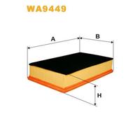 WA9449 FILTRO ARIA PER VW Transporter V Autobus 7EB 7EJ 7HB 7HJ 2.0 CNG 85 KW 11
