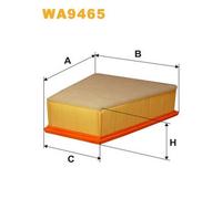 WA9465 FILTRO ARIA PER VW FOX 2 VOL. CODA S. 5Z1 5Z3 5Z4 1.4 TDI 51 KW 70 CV