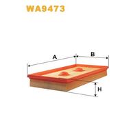 WA9473 WIX FILTERS Filtro aria per AUDI,SKODA,VW