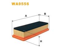 WA9556 FILTRO ARIA PER Fiat Punto 199 0.9 TwinAir Turbo 63 KW 86 CV