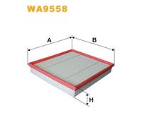 WA9558 FILTRO ARIA PER Ford Transit Furgonato FA 2.2 TdCi 85 KW 115 CV