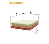 WA9609 FILTRO ARIA PER Renault Latitude L70 2.0 16V Eco2 FlexFuel 103 KW 140 CV