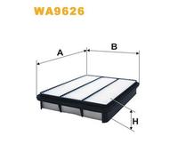 WA9626 FILTRO ARIA PER Toyota Hilux VI Pick-up N1 3.4 4WD 140 KW 190 CV