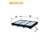 WA9639 FILTRO ARIA PER Daewoo Matiz M100 M150 0.8 38 KW 52 CV