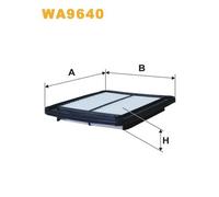 WA9640 WIX FILTERS Filtro aria per HYUNDAI