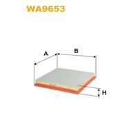 WA9653 FILTRO ARIA PER Chevrolet Cruze J300 2.0 CDi 92 KW 125 CV