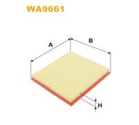 WA9661 FILTRO ARIA PER BMW X6 F16 F86 xDrive35i 240 KW 326 CV