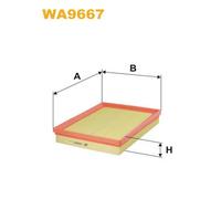 WA9667 FILTRO ARIA PER Kia Magentis MG 2.0 106 KW 144 CV