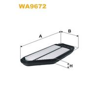 WA9672 WIX FILTERS Filtro aria per CHEVROLET,RAVON