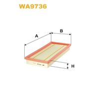 WA9736 WIX FILTERS Filtro aria per ALFA ROMEO,FIAT