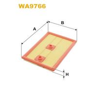 WA9766 FILTRO ARIA PER Seat Tarraco KN2 1.4 e-Hybrid 180 KW 245 CV