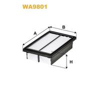 WA9801 FILTRO ARIA PER Hyundai i20 Coup GB 1.2 62 KW 84 CV