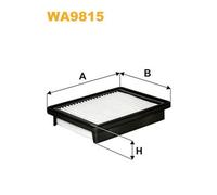 WA9815 FILTRO ARIA PER Vauxhall Viva C16 1.0 54 KW 73 CV