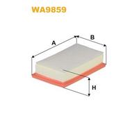 WA9859 FILTRO ARIA PER Kia RIO IV Tre Volumi FB SC 1.4 73 KW 99 CV