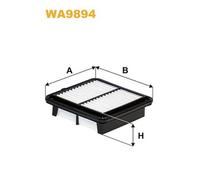 WA9894 FILTRO ARIA PER Honda Civic X 2 VOL. CODA S. FC FK 1.0 VTEC 93 KW 126 CV