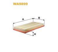 WA9899 FILTRO ARIA PER Mercedes Sprinter 5-T Pianale P. T. B907 514 CDI 105 KW 1