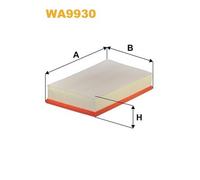 WA9930 FILTRO ARIA PER VW Tiguan Allspace BJ2 BW2 2.0 TDI 4motion 176 KW 240 CV