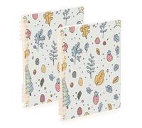 Waassud Quaderni a spirale disegnati a mano con elementi della foresta per lavoro universitario quaderni a righe staccabili diario taccuino 60 pagine A5 forniture per ufficio 1 confezione