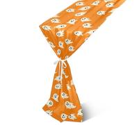 Waassud Runner da tavola con scarabocchi in stile cartone animato di Halloween, lungo 274,3 cm, decorazione per soggiorno, matrimonio, casa, fattoria, feste, vacanze