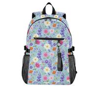 Waassud Sunny Spring - Zaino per computer portatile, unisex, 20 l, casual, con scomparto per notebook da 14 pollici, leggero, per università, lavoro, attività all'aperto