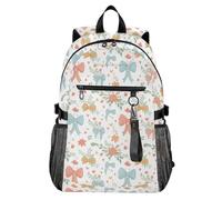 Waassud Zaino per computer portatile da 20 l, con bouquet di fiori, per donne e uomini, zaino da viaggio casual con scomparto per notebook da 14 pollici, leggero, per università, lavoro, attività