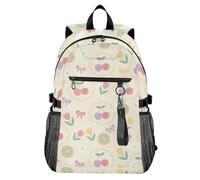 Waassud Zaino per computer portatile da 20 l, con tulipani e ciliegie pastello, zaino casual da viaggio con scomparto per notebook da 14 pollici, leggero, per università, lavoro, attività all'aperto