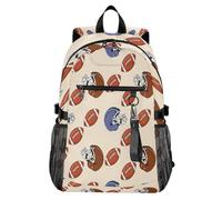 Waassud Zaino per computer portatile da 20 l, per caschi e palloni da calcio, zaino da viaggio casual con scomparto per notebook da 14 pollici, zaino leggero per università, lavoro, attività