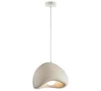 Wabi Sabi Boho giapponese Mid Century Moderna illuminazione a sospensione a cupola Forte lampadario costiero in cemento Cucina Bianco Grigio Industriale Corridoio Ristorante Lampada a sospensione Luce