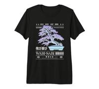 Wabi Sabi Bonsai Giapponese Zen Estetica Impermanenza Arte Maglietta Premium
